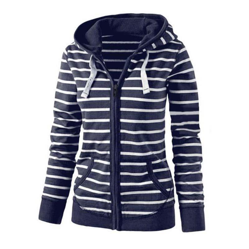 Casual Stripe Sweatshirts Pocket Tops Shopping Fashion Daily Autumn Winter Women Hoodies Coat Cotton Blend Long Sleeve Zipper, White
Casual Stripe Sweatshirts Pocket Tops Shopping Fashion Daily Autumn Winter Women Hoodies Coat Cotton Blend Long Sleeve Zipper, White