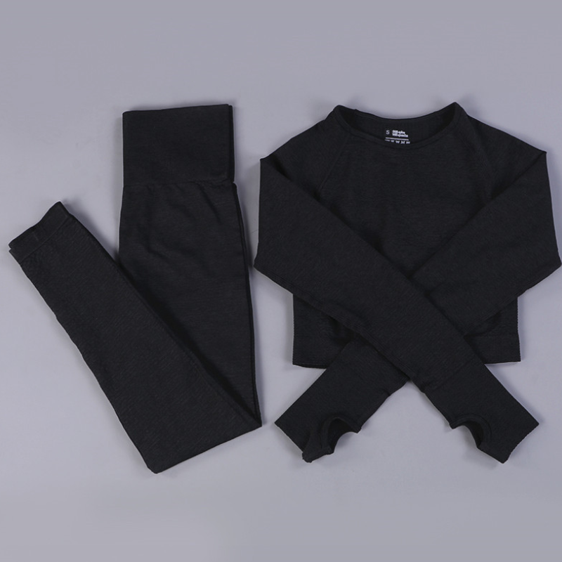 Wholesale Custom Yoga Set Women 2021 Sports Workout Two Piece Clothing Gym Wear Fitness Seamless, Black
Wholesale Custom Yoga Set Women 2021 Sports Workout Two Piece Clothing Gym Wear Fitness Seamless, Black