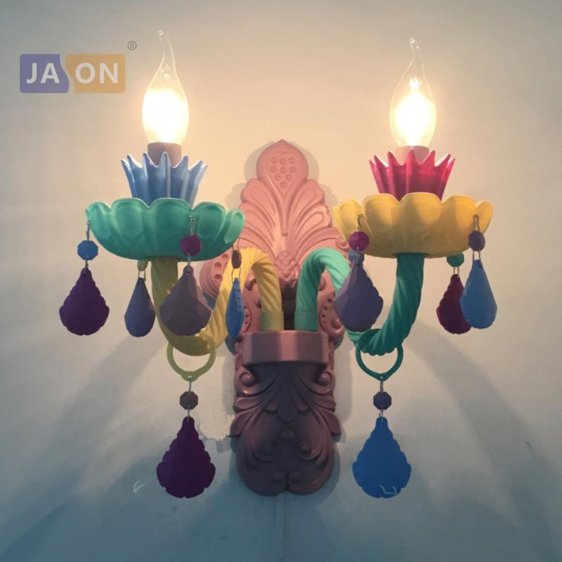 led e14 Nordic Iron Glass Crystal Colorized LED Lamp Light Wall lamp Wall Light Sconce For Kid's Room kindergarten
led e14 Nordic Iron Glass Crystal Colorized LED Lamp Light Wall lamp Wall Light Sconce For Kid's Room kindergarten
