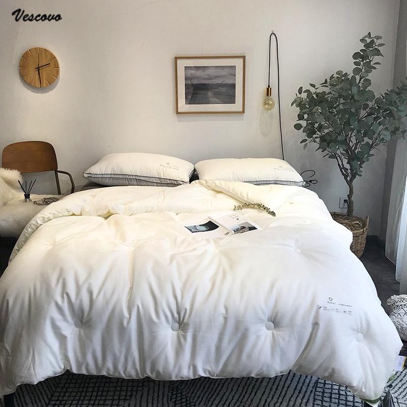VESCOVO High technology feather fiber comforter quilt queen velvet warm winter duvet insert 240/220 200*230, White comforter
VESCOVO High technology feather fiber comforter quilt queen velvet warm winter duvet insert 240/220 200*230, White comforter