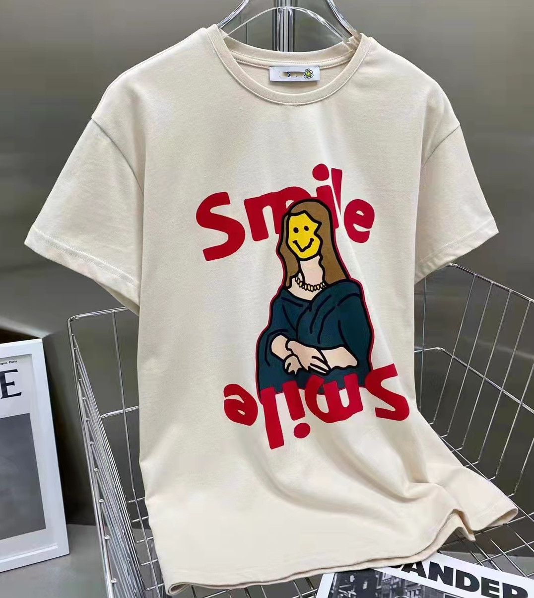 Designer Shirts Woman T-Shirt Trendy Portrait Letter Print Short Sleeve T-Shirt Unisex, White
Designer Shirts Woman T-Shirt Trendy Portrait Letter Print Short Sleeve T-Shirt Unisex, White