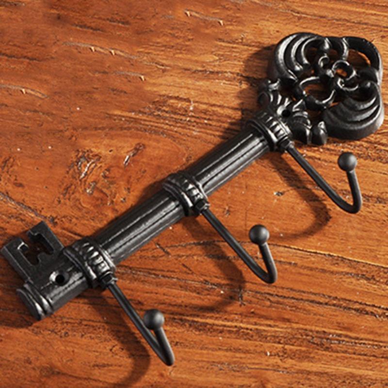 3 Hooks Cast Iron Key Shaped Rack Clothes Rack Robe Key Holder Wall Mounted Hat Hanger Kitchen Bathroom Wall Home Decoration
3 Hooks Cast Iron Key Shaped Rack Clothes Rack Robe Key Holder Wall Mounted Hat Hanger Kitchen Bathroom Wall Home Decoration