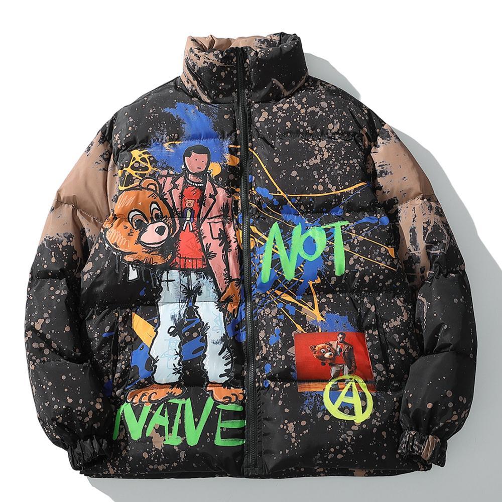 2021 New Hip Hop Cartoon Graffiti Jacket Parka Men Harajuku Streetwear Windbreaker Winter Vintage Casual Padded Coats Outwear Male Wcgd, Black
2021 New Hip Hop Cartoon Graffiti Jacket Parka Men Harajuku Streetwear Windbreaker Winter Vintage Casual Padded Coats Outwear Male Wcgd, Black