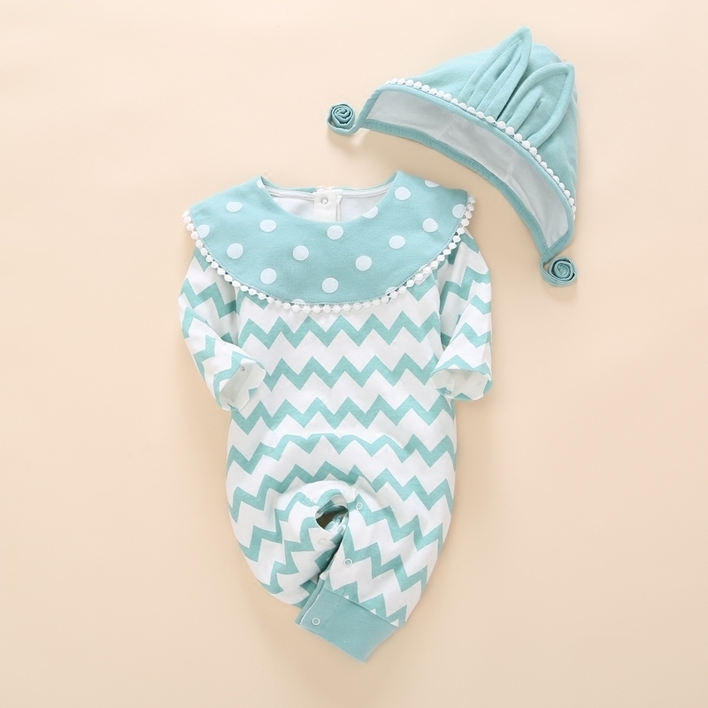 Newborn Clothes Romper Unisex Set 0 3 months Girl Summer autumn Fashion Cotton Clothing 1 year Baby birthday gift 201028