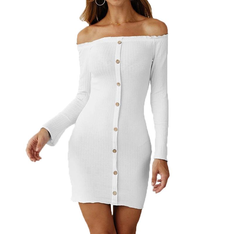 Sexy Off Shoulder Long Sleeve Black Dress Women Autumn Casual Slash Neck White Bodycon Dress Women Party Club Pink Mini Dresses
Sexy Off Shoulder Long Sleeve Black Dress Women Autumn Casual Slash Neck White Bodycon Dress Women Party Club Pink Mini Dresses