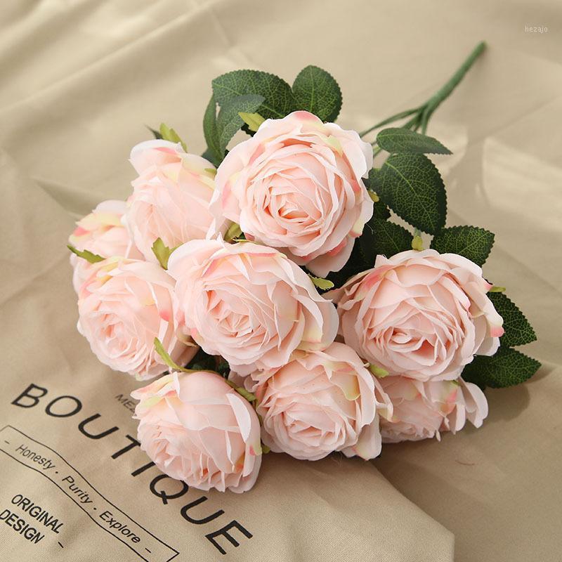 10Heads/bunch New French rose Artificial flower Home table flores Wedding Decoration silk fake flowers roses1
10Heads/bunch New French rose Artificial flower Home table flores Wedding Decoration silk fake flowers roses1