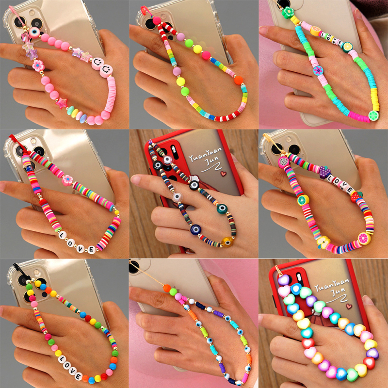 Fashion Design Colorful Mobile Phone Accessories Polymer Clay Beads Strands for Phone Decorate
Fashion Design Colorful Mobile Phone Accessories Polymer Clay Beads Strands for Phone Decorate