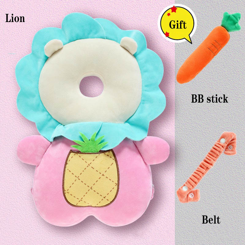 Baby Anti-Fall Pillow Headrest Toddler Collision Protection Pad Sound Toy Resistance Cushion Children Anti-Collision Artifact LJ201014