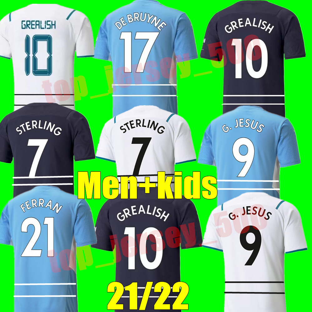 New GREALISH soccer jersey 21 22 STERLING FERRAN DE BRUYNE CITYS FODEN G.JESUS football shirts 2021 2022 MAHREZ BERNARDO adult MAN + kids kit sets uniform, Kids home+league patch
New GREALISH soccer jersey 21 22 STERLING FERRAN DE BRUYNE CITYS FODEN G.JESUS football shirts 2021 2022 MAHREZ BERNARDO adult MAN + kids kit sets uniform, Kids home+league patch