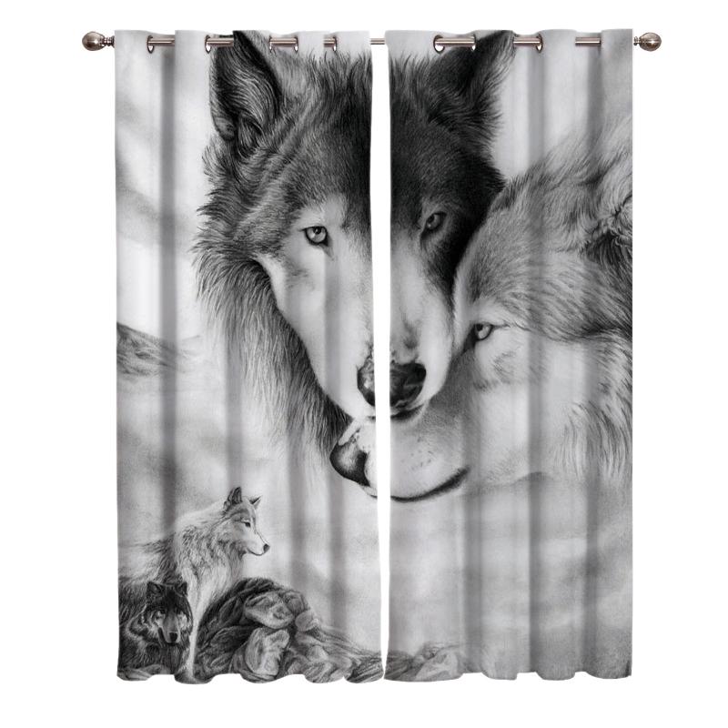 Wolf Love Black And White Window Curtains Kitchen Outdoor Indoor Decor Kids Swag Window Treatment Valances Girls Bedroom Curtain, Lxm04103
Wolf Love Black And White Window Curtains Kitchen Outdoor Indoor Decor Kids Swag Window Treatment Valances Girls Bedroom Curtain, Lxm04103