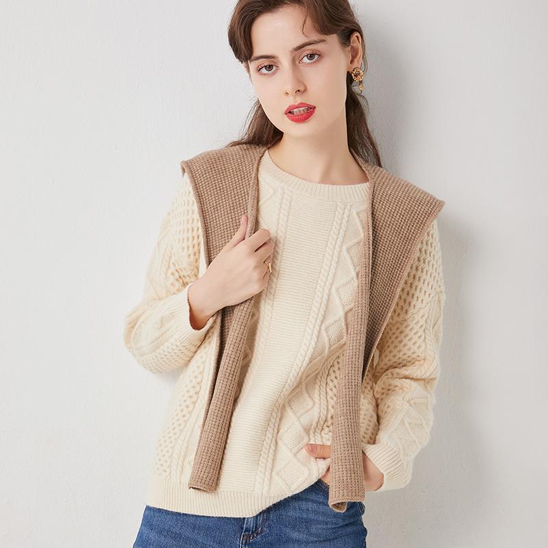 Women Shawl Twist Wool Sweater Two-piece Thick Sweater 2020 Long Sleeve Knitted Sweaters and Pullovers Female Jumper, Blue
Women Shawl Twist Wool Sweater Two-piece Thick Sweater 2020 Long Sleeve Knitted Sweaters and Pullovers Female Jumper, Blue