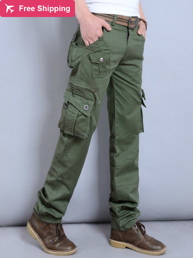 Men's casual cargo General military multi-pocket outdoors high quality long trousers plus size -40, Army green
Men's casual cargo General military multi-pocket outdoors high quality long trousers plus size -40, Army green