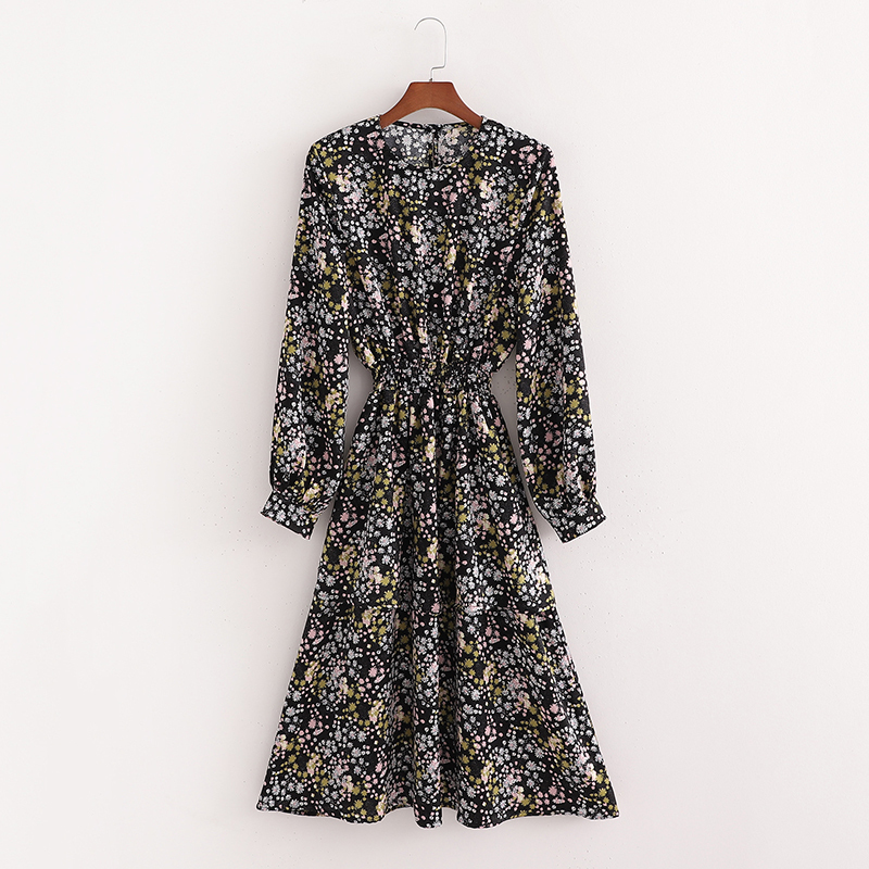 2021 New Neck Long Dresses Womens a Line Full Sleeve High Street Floral Print Clothing Spring Summer 1f22, Black
2021 New Neck Long Dresses Womens a Line Full Sleeve High Street Floral Print Clothing Spring Summer 1f22, Black