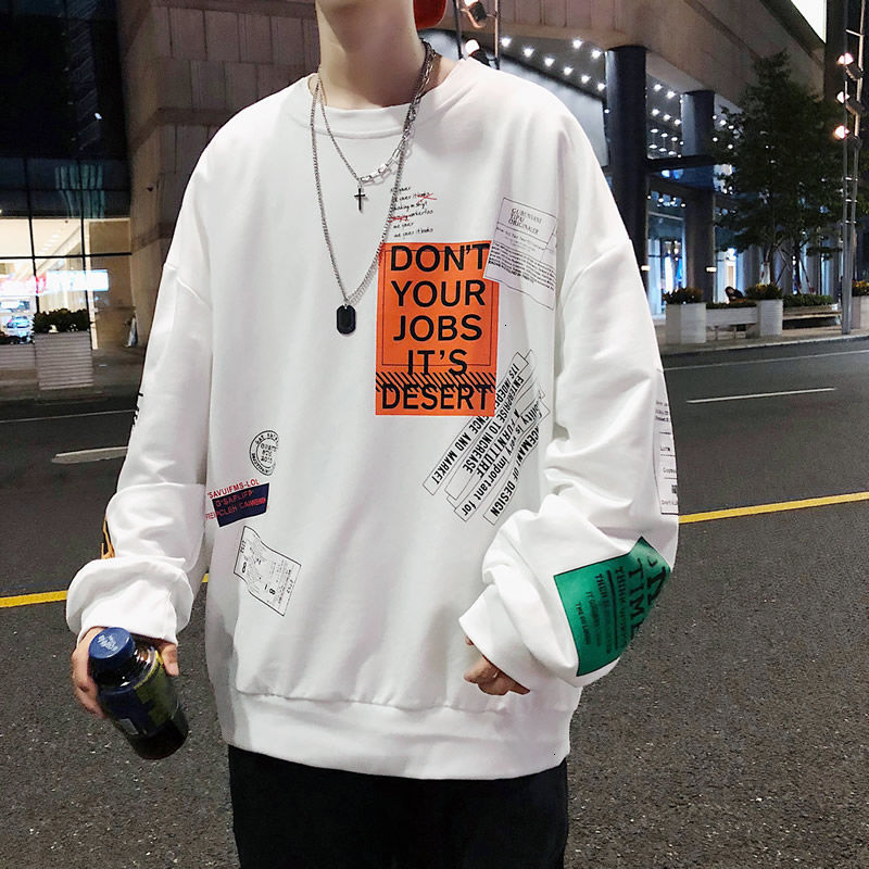Sweat 2021 Male Spring and Winter New Fine Letter Print-5xl Sweatshirt Young Men's Clothes 0434, White
Sweat 2021 Male Spring and Winter New Fine Letter Print-5xl Sweatshirt Young Men's Clothes 0434, White