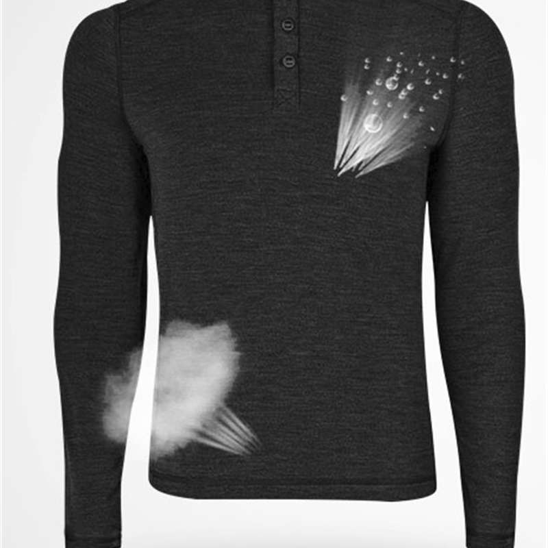 Mens Base Layer Merino Wool Midweight Henley Shirt Sweater Thermal Men's Merino Wool Long Sleeve Henley Shirt Size S-XL 201026