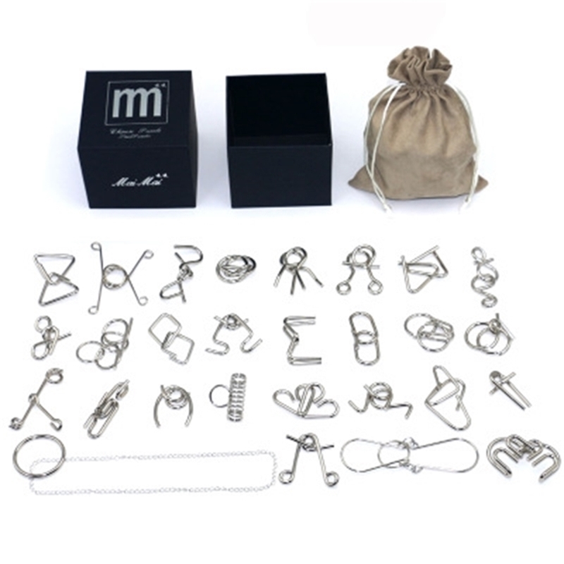 Metal Puzzle Mind Brain Teaser Magic Wire Rings Puzzles Game Toys for Children Adults Christmas gift 201218
Metal Puzzle Mind Brain Teaser Magic Wire Rings Puzzles Game Toys for Children Adults Christmas gift 201218