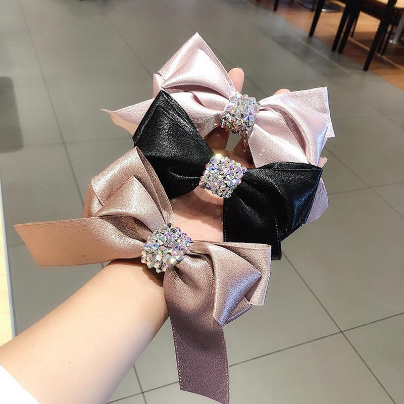 Japanese Simple Exquisite Rhinestones Big Bow Spring Clip Temperament Sweet Girl Women Fashion Barrettes Hair Accessories
Japanese Simple Exquisite Rhinestones Big Bow Spring Clip Temperament Sweet Girl Women Fashion Barrettes Hair Accessories