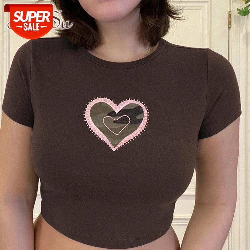 ArtSu Heart Embroidery Y2K Aesthetic 90s Crop Tops Women Crewneck Harajuku Casual Brown Tshirts Vintage Fashion Shirts TS52684 #fJ7Q, White
ArtSu Heart Embroidery Y2K Aesthetic 90s Crop Tops Women Crewneck Harajuku Casual Brown Tshirts Vintage Fashion Shirts TS52684 #fJ7Q, White