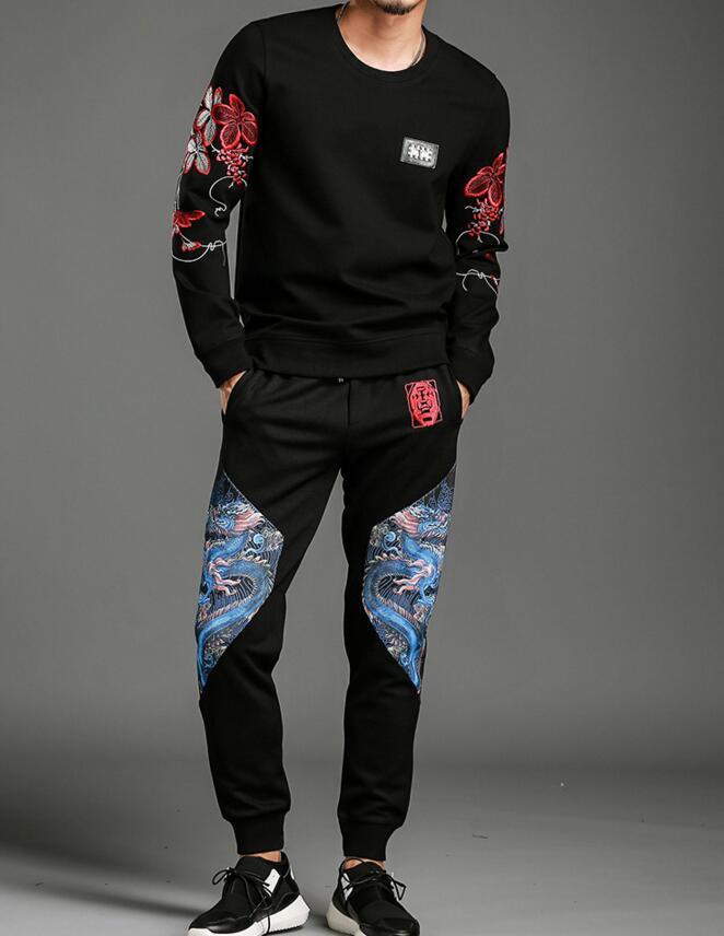 Male Men's Training Suits in the Fall Winter Man Outwear Fashion Design Set Mjdb, Black
Male Men's Training Suits in the Fall Winter Man Outwear Fashion Design Set Mjdb, Black