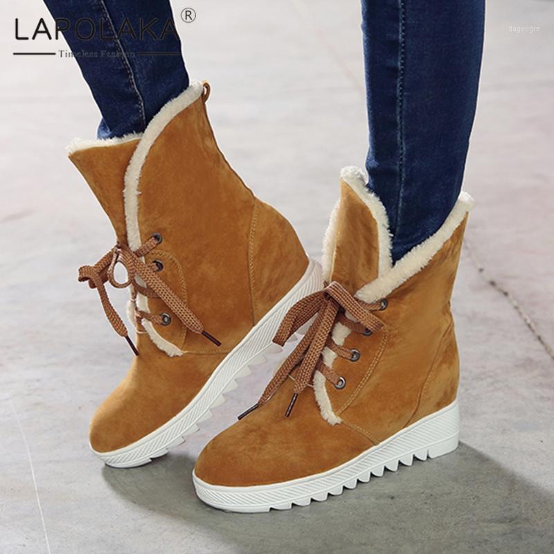Lapolaka 2021 New Hot Sale Non Slip Lace-Up Platform Women Work Office Height Increasing Size 43 Comfy Ladies Warm Winter Boots1, Black
Lapolaka 2021 New Hot Sale Non Slip Lace-Up Platform Women Work Office Height Increasing Size 43 Comfy Ladies Warm Winter Boots1, Black