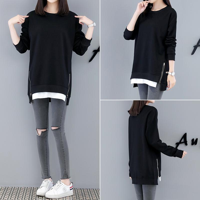 New autumn and winter large women's clothing Korean version women's sweater loose long sleeve top foreign style Plush bottomed s, Pink
New autumn and winter large women's clothing Korean version women's sweater loose long sleeve top foreign style Plush bottomed s, Pink