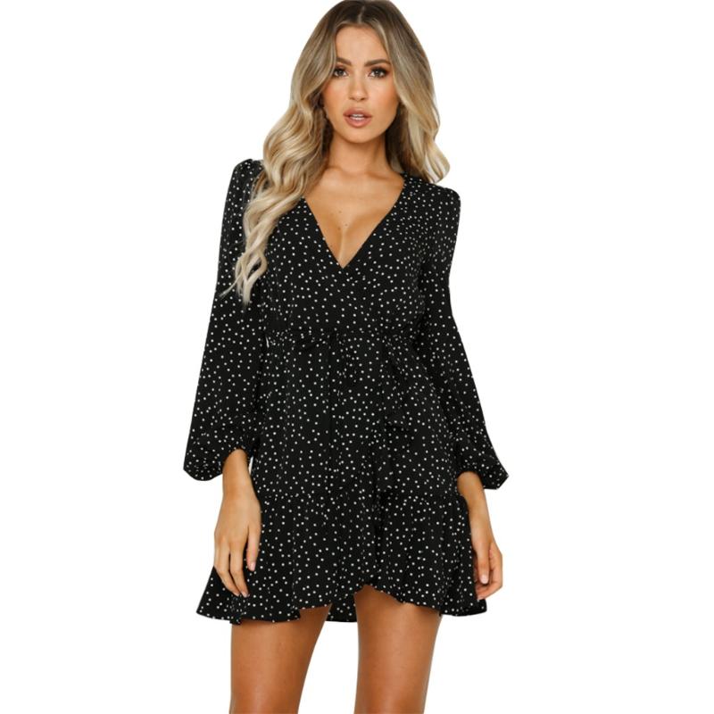 dress Women' Clothing Appliques woman dress Chiffon Ruffles Mini V-Neck Casual Daily Beach woman 2020 Women, Black
dress Women' Clothing Appliques woman dress Chiffon Ruffles Mini V-Neck Casual Daily Beach woman 2020 Women, Black