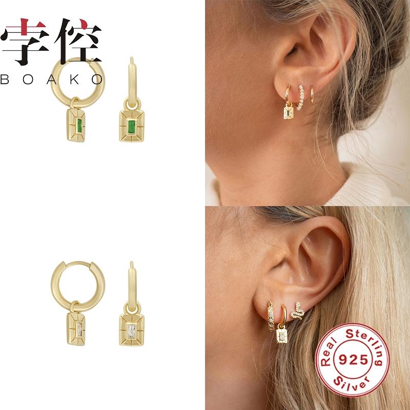 BOAKO Square Zircon Earrings S925 Silver Earrings For Women 2020 Fashion Hoop Earring Fine Jewelry Pendientes Brincos Aretes
BOAKO Square Zircon Earrings S925 Silver Earrings For Women 2020 Fashion Hoop Earring Fine Jewelry Pendientes Brincos Aretes