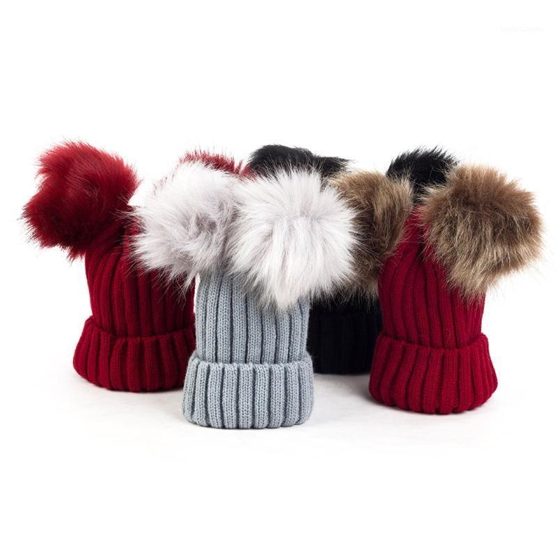 1-3Y Autumn Winter Kids Baby Girls Boys Knit Hats Solid Double Wool Ball Hat Cute Soft Cap Kids Knit Caps1, A4
1-3Y Autumn Winter Kids Baby Girls Boys Knit Hats Solid Double Wool Ball Hat Cute Soft Cap Kids Knit Caps1, A4