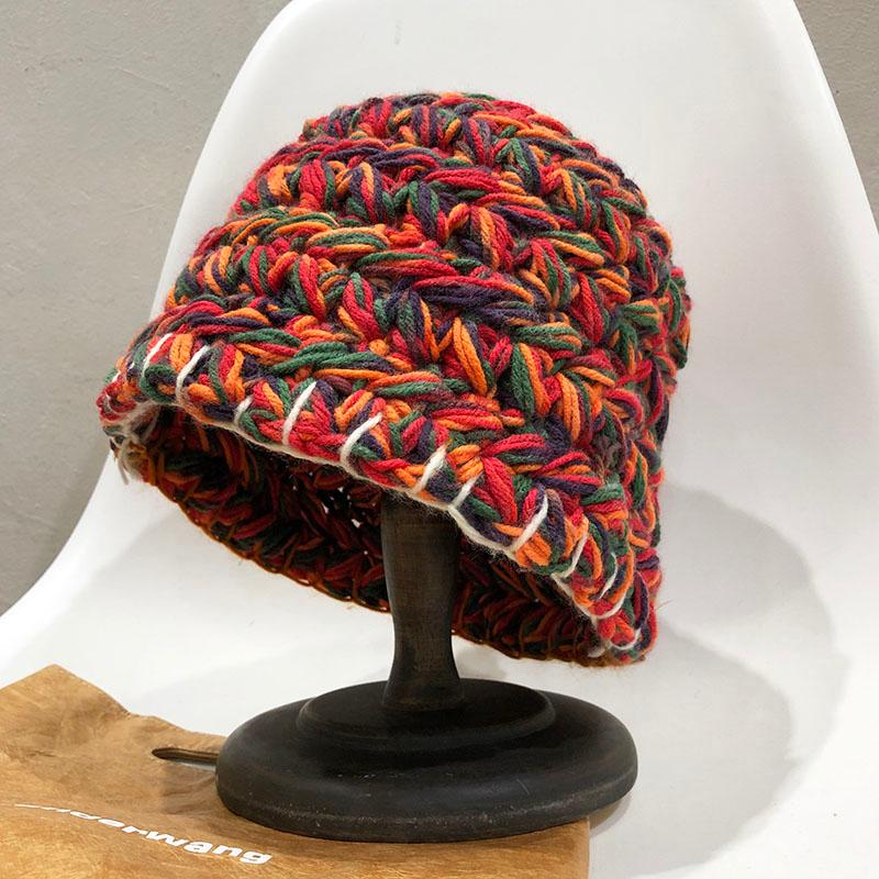 2020 New Winter Knitted Panama Hat Female Outdoor Basin Hat Sunscreen Sun Caps Women Fashion colour Warm Breathable Bucket Hats
2020 New Winter Knitted Panama Hat Female Outdoor Basin Hat Sunscreen Sun Caps Women Fashion colour Warm Breathable Bucket Hats