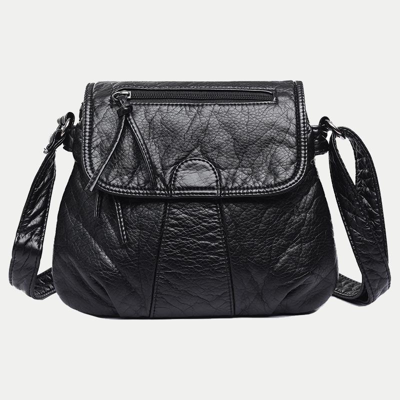 Retro Soft Leather Women Shoulder Bags Simple Messenger Bags Female Crossbody Handbag Purse for mama Shopping, Black
Retro Soft Leather Women Shoulder Bags Simple Messenger Bags Female Crossbody Handbag Purse for mama Shopping, Black