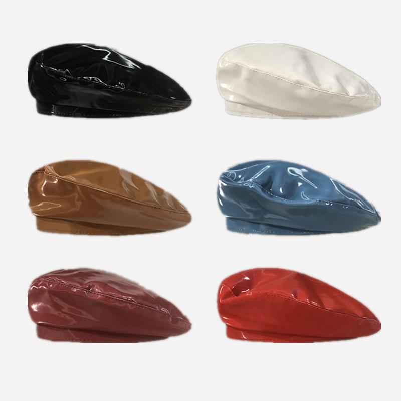 Women's Faux Leather Beret Hat Autumn Winter Solid Color Shiny PU Painter Hats French Cap Ladies Elegant Adjsutable Baret, Black
Women's Faux Leather Beret Hat Autumn Winter Solid Color Shiny PU Painter Hats French Cap Ladies Elegant Adjsutable Baret, Black