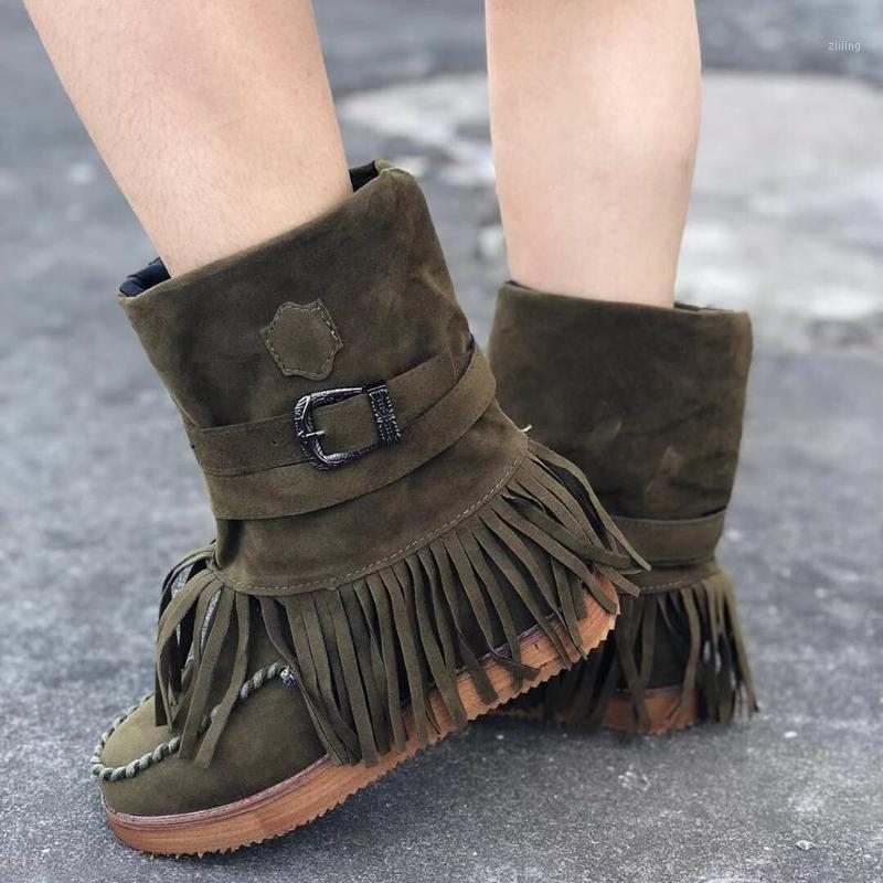 Camouflage boots Women's Fashion Casual Round Toe Rome Fringe Suede short Booties tassels Flat Shoes Plus size Shoes 431, Blue
Camouflage boots Women's Fashion Casual Round Toe Rome Fringe Suede short Booties tassels Flat Shoes Plus size Shoes 431, Blue