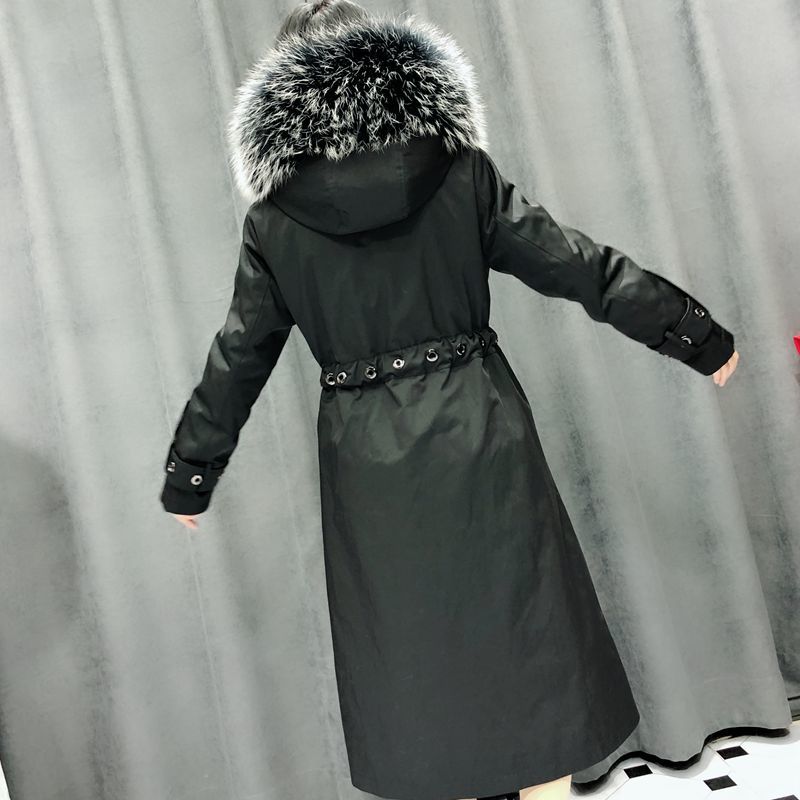 Women's Parka Clothing Coat Real Mink Collar Long Female Raccoon Skin Outerwear Jacket with Deployable Hood 253y, Khaki.
Women's Parka Clothing Coat Real Mink Collar Long Female Raccoon Skin Outerwear Jacket with Deployable Hood 253y, Khaki.
