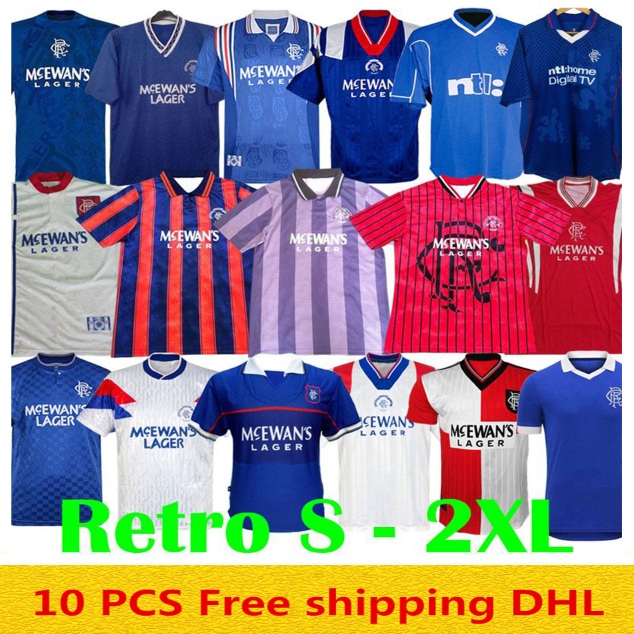 87 90 92 94 95 96 97 99 01 Glasgow Rangers Retro soccer jerseys GASCOIGNE LAUDRUP Soccer Shirts MCCOIST football kits Uniforms, Black;yellow
87 90 92 94 95 96 97 99 01 Glasgow Rangers Retro soccer jerseys GASCOIGNE LAUDRUP Soccer Shirts MCCOIST football kits Uniforms, Black;yellow