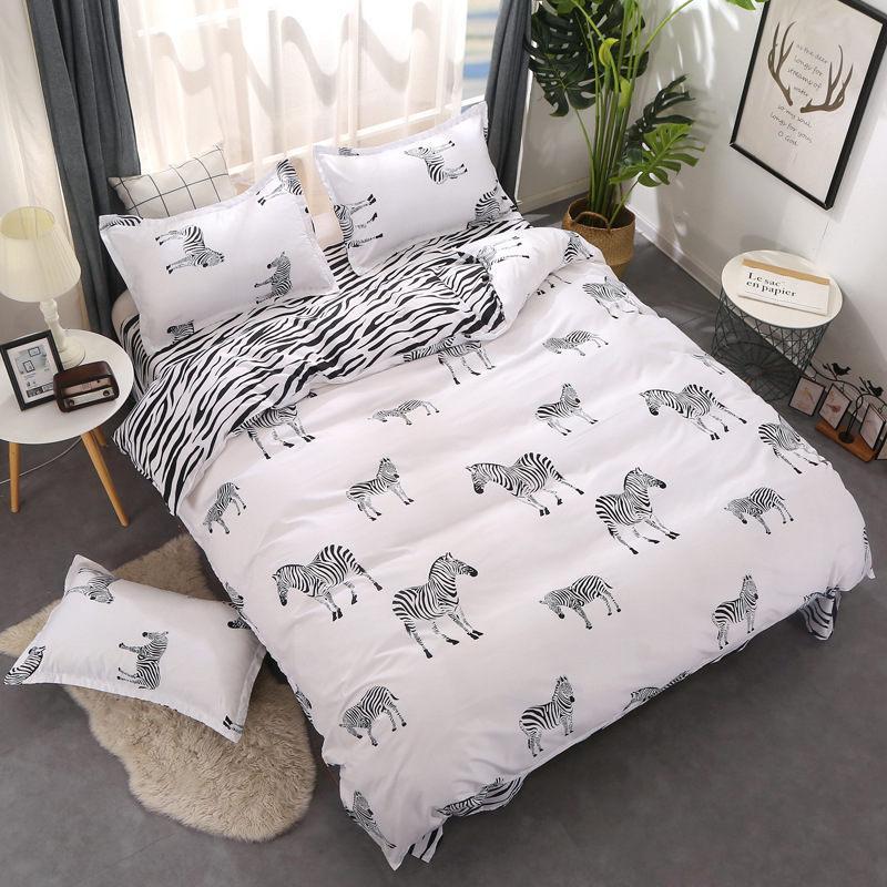 Zebra Pattern 4pcs Girl Boy Kid Bed Cover Set Duvet Cover Adult Child Bed Sheets And Pillowcases Comforter Bedding Set 61013, 2tj-61007-013
Zebra Pattern 4pcs Girl Boy Kid Bed Cover Set Duvet Cover Adult Child Bed Sheets And Pillowcases Comforter Bedding Set 61013, 2tj-61007-013