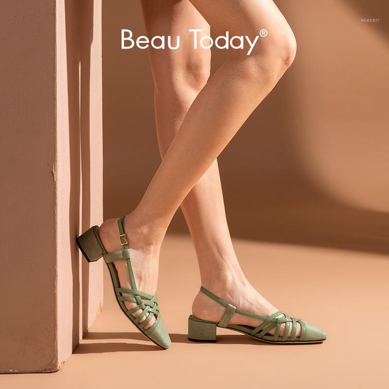 BeauToday Sandals Women Cow Suede Weaving Leather Cover Toe Slingback Buckle Strap Summer Lady Med Heel Shoes Handmade 311211, Brown
BeauToday Sandals Women Cow Suede Weaving Leather Cover Toe Slingback Buckle Strap Summer Lady Med Heel Shoes Handmade 311211, Brown