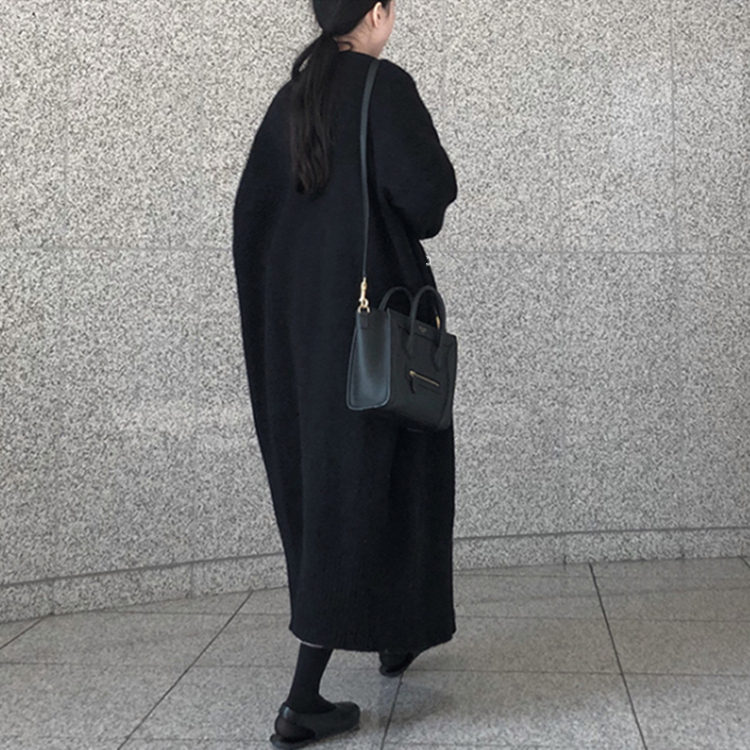 Colorfaith New Autumn Winter Women's Sweaters Korean Style Fashionable Minimalist Solid Color Casual Long Cardigans SWC8858 201225
