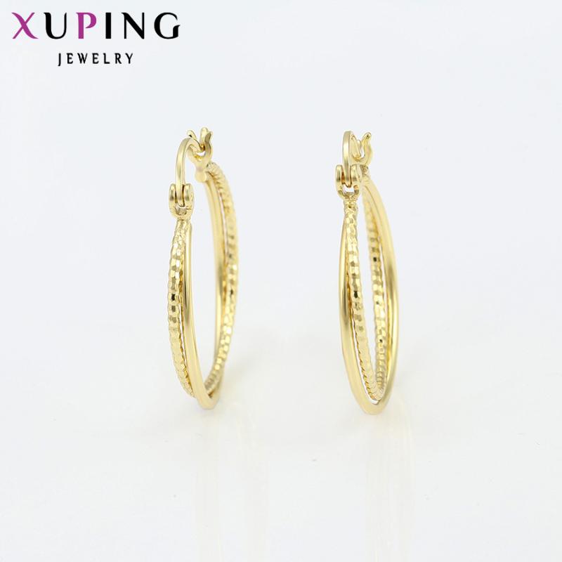 Xuping Fashion Elegant Hoop Gold Color Plated Earrings Jewelry Special Thanksgiving Gift Promotion for Women 94636
Xuping Fashion Elegant Hoop Gold Color Plated Earrings Jewelry Special Thanksgiving Gift Promotion for Women 94636