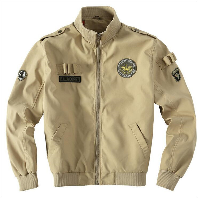 Bomber Jacket Ma1 Air Force Pilot Casual New Arrival Military Style Men Thick Fleece Velvet Coat Winter Male Green Blue Khaki 201218
