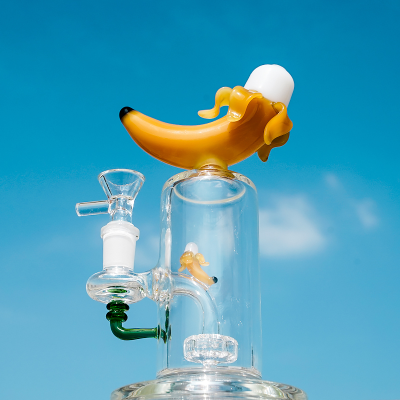 Newest Heady Glass Bong Fruit Shaped Bong Unique Bongs Banana Design Water Pipes Fruit Inside 14.5mm Female Joint with Bowl DHL20094
Newest Heady Glass Bong Fruit Shaped Bong Unique Bongs Banana Design Water Pipes Fruit Inside 14.5mm Female Joint with Bowl DHL20094