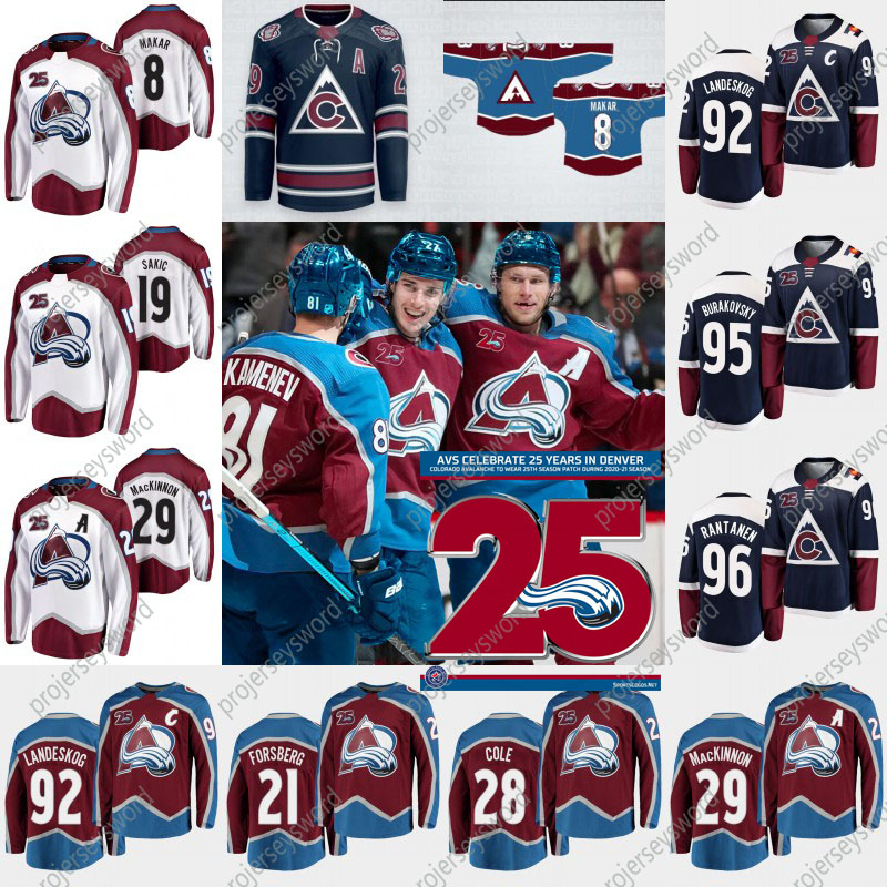 2020-21 Colorado Avalanche 25th Anniversary Jersey Cale Makar Patrick Roy Joe Sakic Nathan MacKinnon Gabriel Landeskog Mikko Rantanen Jersey, Womens white s-xxl
2020-21 Colorado Avalanche 25th Anniversary Jersey Cale Makar Patrick Roy Joe Sakic Nathan MacKinnon Gabriel Landeskog Mikko Rantanen Jersey, Womens white s-xxl