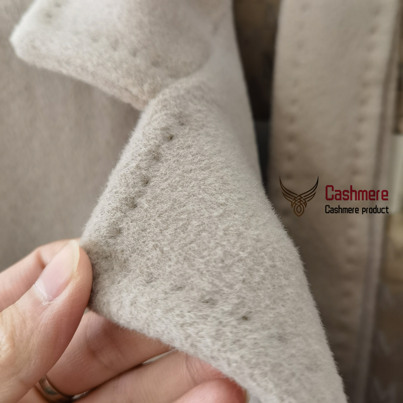Women winter cashmere long wool high-end classic double-breasted black red coat female 101801 201216