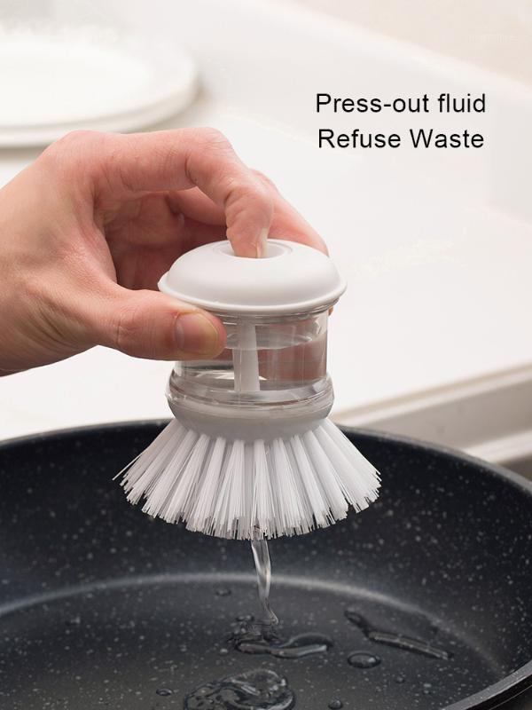 Kitchen Cleaning Brush Scrubber Washing Dish Bowl With Refill Liquid Soap Replaceable sponge Kitchen Pot Cleaner Washing Tool1
Kitchen Cleaning Brush Scrubber Washing Dish Bowl With Refill Liquid Soap Replaceable sponge Kitchen Pot Cleaner Washing Tool1