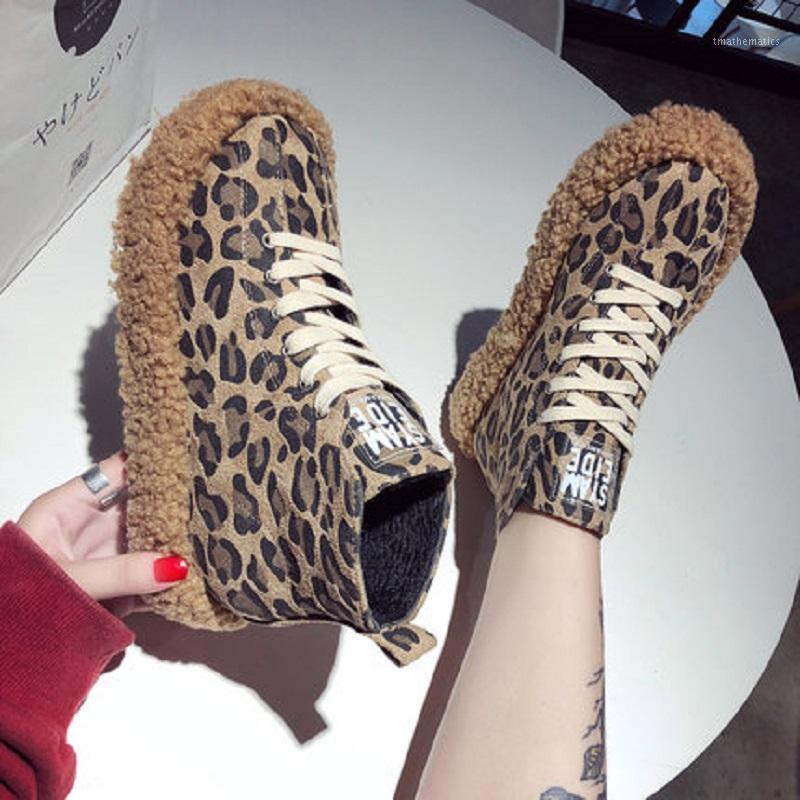 Autumn and winter new velvet lace-up cotton shoes fashion leopard print platform high-top women's shoes 2020 warm women's boots1, Photo color
Autumn and winter new velvet lace-up cotton shoes fashion leopard print platform high-top women's shoes 2020 warm women's boots1, Photo color