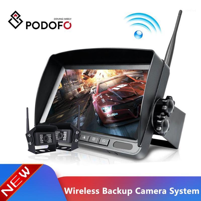 Podofo Wireless 7" Split TFT Auto LCD Monitor + 18 LED Car Rear View Backup Camera Kit 12V-24V For Truck Van Caravan Trailer1
Podofo Wireless 7" Split TFT Auto LCD Monitor + 18 LED Car Rear View Backup Camera Kit 12V-24V For Truck Van Caravan Trailer1