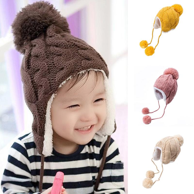 Winter Earmuffs Warm Children Winter Hat Knitted Pompon Plush Cotton Baby Warm Hat Cute Girls Boys
Winter Earmuffs Warm Children Winter Hat Knitted Pompon Plush Cotton Baby Warm Hat Cute Girls Boys