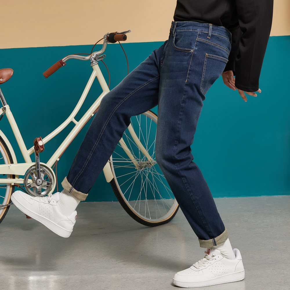 Metersbonwe Men Jeans Skinny Streetwear Light Blue Pants Slim Trousers Youth New Casual Trend Slim Jeans Mens 201123