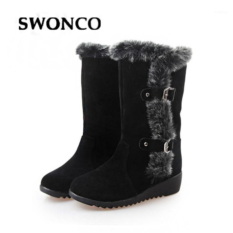 SWONCO Warm Shoes Woman Winter Boots Winter 2020 Flock Ladies Fashion Snow Boots Shoes Round Toe Mid-Calf Botas Mujer1, Black
SWONCO Warm Shoes Woman Winter Boots Winter 2020 Flock Ladies Fashion Snow Boots Shoes Round Toe Mid-Calf Botas Mujer1, Black