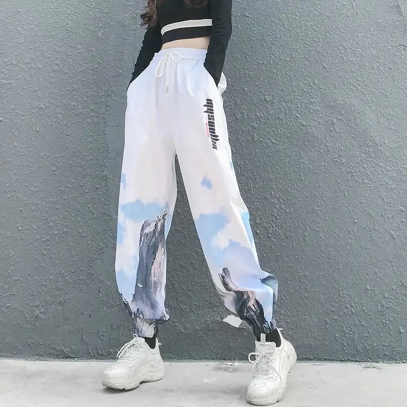 2021 New Arrival Female Cargo Contrast Street Plus Size Woman Pants High Jogging Pant MD0T, White 
2021 New Arrival Female Cargo Contrast Street Plus Size Woman Pants High Jogging Pant MD0T, White