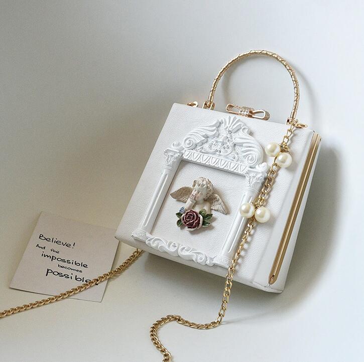 factory outlet women handbag street trend angel carved women chain bag sweet and lovely pearl women shoulder bag fashion messenger bag, Black;red
factory outlet women handbag street trend angel carved women chain bag sweet and lovely pearl women shoulder bag fashion messenger bag, Black;red